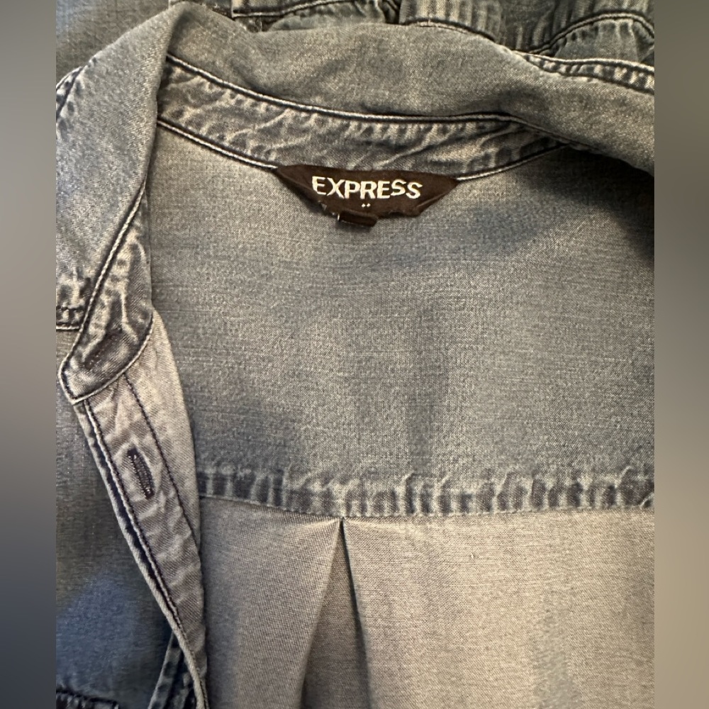 Denim button up - express